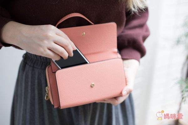 日本 cachecache - 3way蝴蝶結錢夾包-新色紫