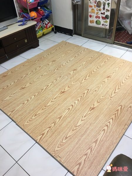 Pato.Pato - EVA巧拼地墊-木紋色 (90x90x2cm)-6片（附贈邊條x24）