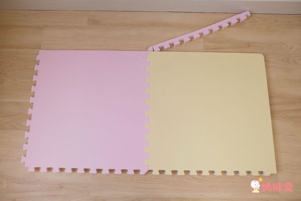 Pato.Pato - EVA巧拼地墊-馬卡龍雙色雙面-鵝黃&紫 (60x60x3cm)-9片(附贈邊條x18)