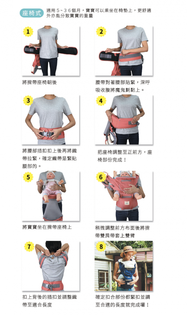 座椅式背法使用方式