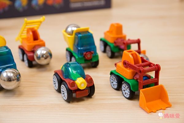 韓國 MagKinder x Click Block - 科學磁力棒-交通工具-55件組