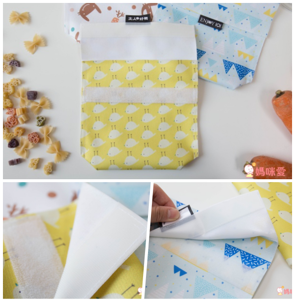 ENJOY 101 - 手拿型-矽膠布環保食物袋-藍色山脈 (S(18x18cm))