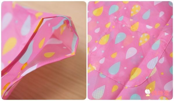 日本 Sheil&Sheil - 小童雨衣(安全反光設計)-繽紛雨滴-粉紅 (S[身高100~115cm])