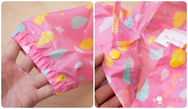 日本 Sheil&Sheil - 小童雨衣(安全反光設計)-繽紛雨滴-粉紅 (S[身高100~115cm])