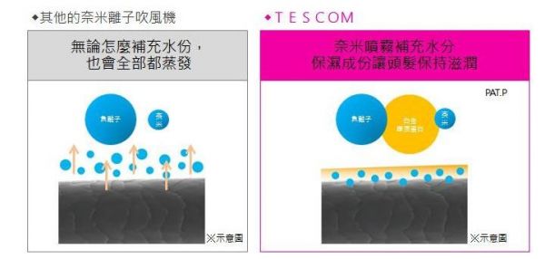 【日本TESCOM】白金奈米膠原蛋白吹風機 / 雙電壓負離子吹風機