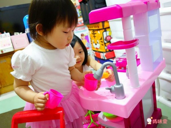 酷比樂 - 聲光廚具台-WD-A18-粉紅色