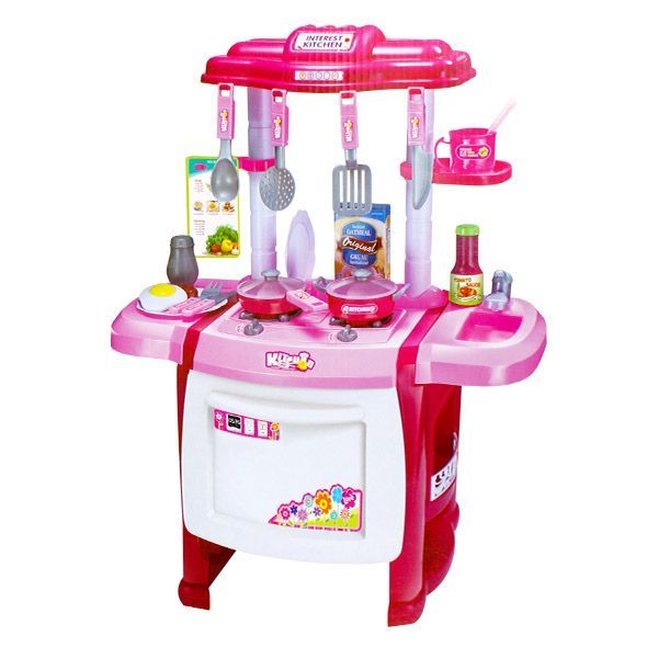 酷比樂 - 聲光廚具台-WD-A18-粉紅色