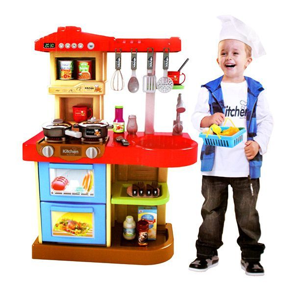 酷比樂 - 聲光廚具台-WD-A18-粉紅色