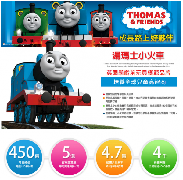 湯瑪士小火車 - 學習系列 積木小車