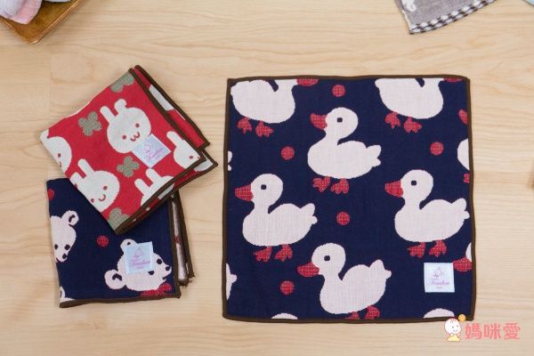 日本桃雪 紗布口水巾/方巾/嬰兒被