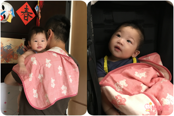 日本桃雪 紗布口水巾/方巾/嬰兒被