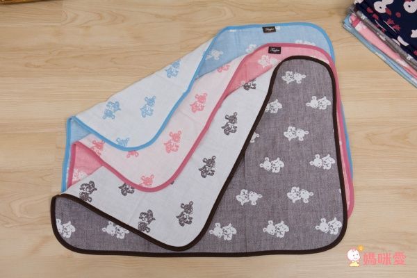 日本桃雪 紗布口水巾/方巾/嬰兒被