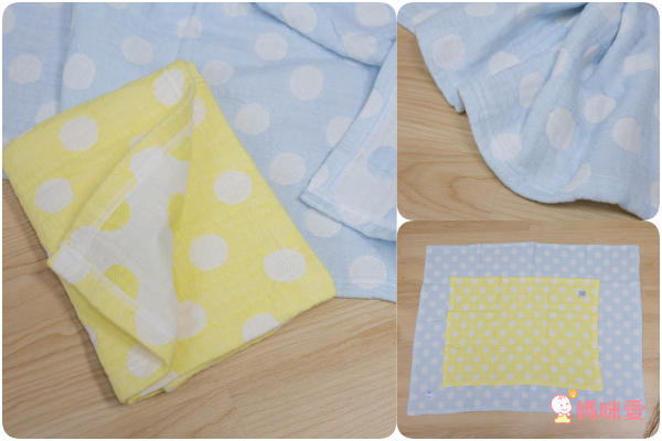 日本桃雪 紗布口水巾/方巾/嬰兒被