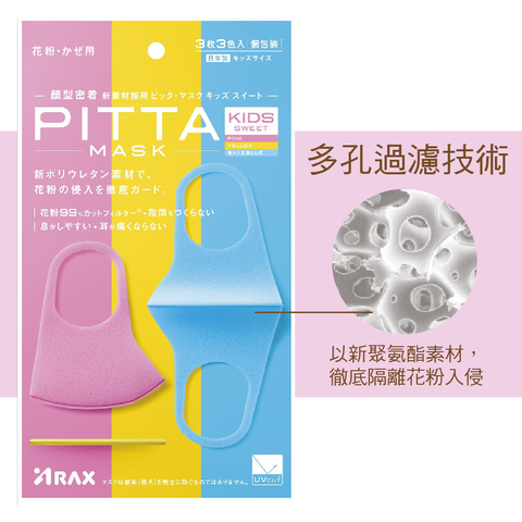 【日本Pitta】高密合可水洗口罩