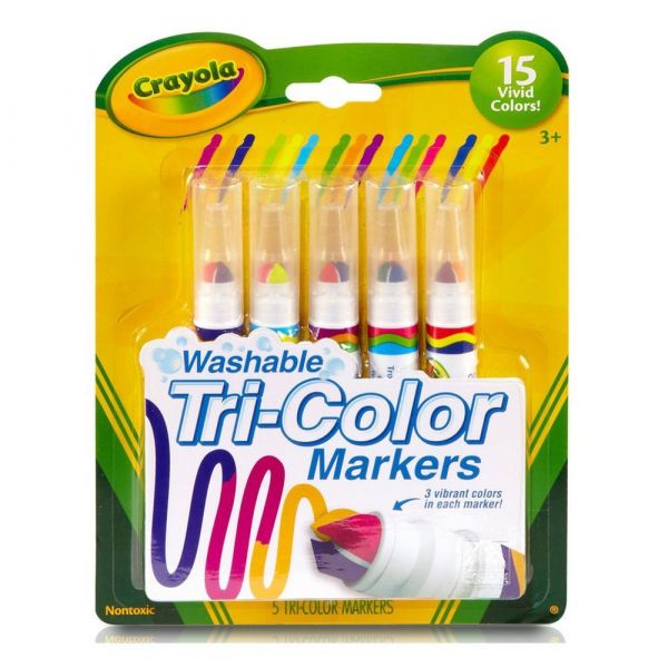 相見恨晚！【美國 Crayola 繪兒樂】可水洗系列 ❤ 彩色筆╱蠟筆╱印章筆