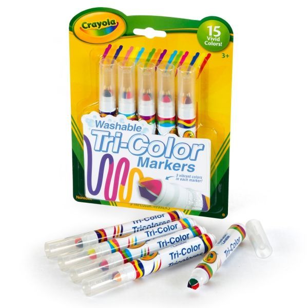 相見恨晚!【美國 Crayola 繪兒樂】可水洗系列 ❤ 彩色筆╱蠟筆╱印章筆