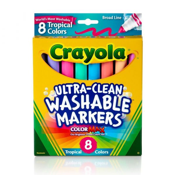 相見恨晚！【美國 Crayola 繪兒樂】可水洗系列 ❤ 彩色筆╱蠟筆╱印章筆