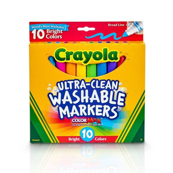 相見恨晚！【美國 Crayola 繪兒樂】可水洗系列 ❤ 彩色筆╱蠟筆╱印章筆