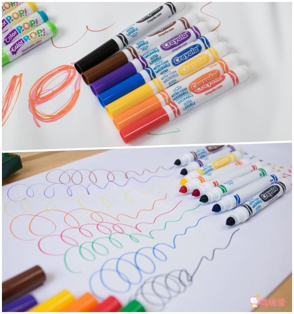 相見恨晚!【美國 Crayola 繪兒樂】可水洗系列 ❤ 彩色筆╱蠟筆╱印章筆