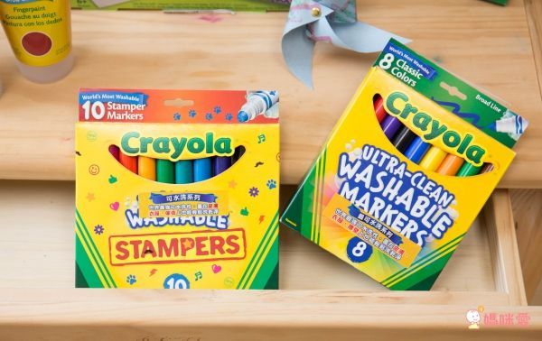 相見恨晚!【美國 Crayola 繪兒樂】可水洗系列 ❤ 彩色筆╱蠟筆╱印章筆