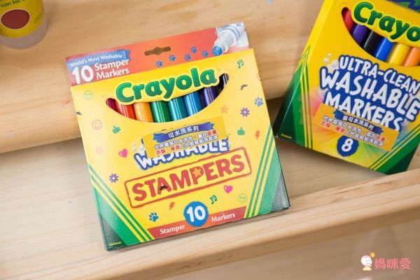 相見恨晚!【美國 Crayola 繪兒樂】可水洗系列 ❤ 彩色筆╱蠟筆╱印章筆