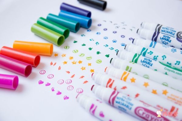 相見恨晚!【美國 Crayola 繪兒樂】可水洗系列 ❤ 彩色筆╱蠟筆╱印章筆
