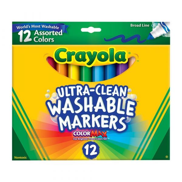 相見恨晚！【美國 Crayola 繪兒樂】可水洗系列 ❤ 彩色筆╱蠟筆╱印章筆