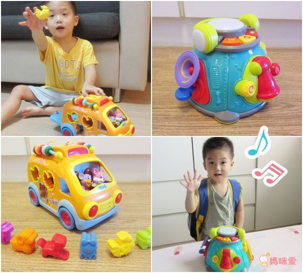 香港 HOLA - 幼兒聲光玩具-開心樂園巴士