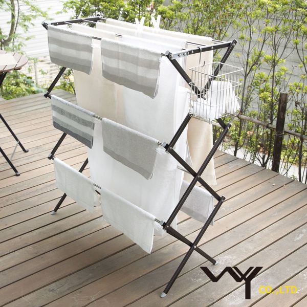 WY株式会社 Freely菱形多桿晾曬架 (附網片)