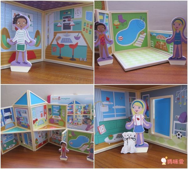 【美國磁力娃娃屋】孩子自己組玩具屋,創造力UP!