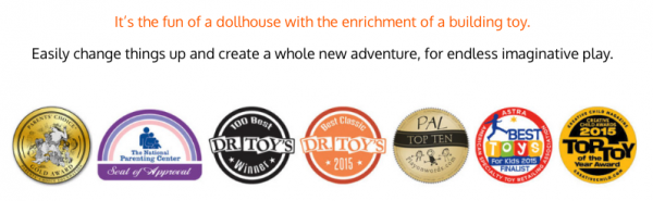 美國 Build & Imagine - 百變娃娃屋-童話城堡-79pcs