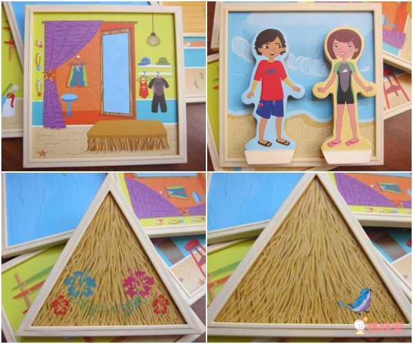 美國 Build & Imagine - 百變娃娃屋-陽光沙灘-54pcs