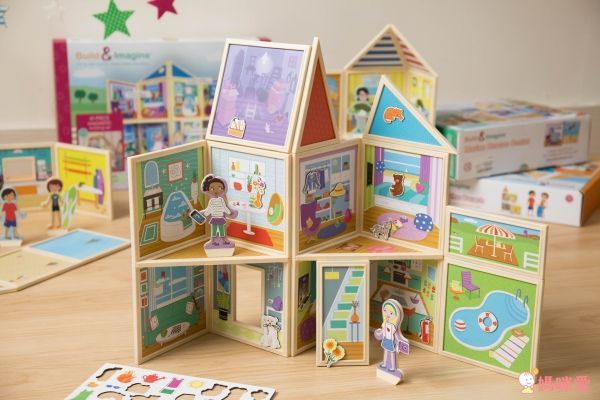 【美國磁力娃娃屋】孩子自己組玩具屋,創造力UP!