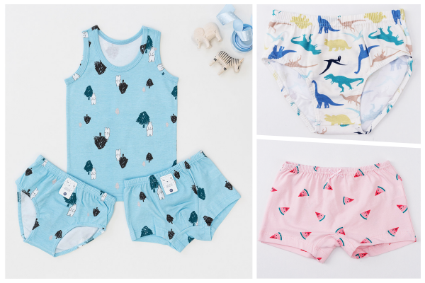 韓國Mini-K兒童純棉內衣褲" width=