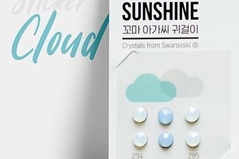 韓國 Little Miss Sunshine 無毒兒童耳環貼紙/指甲貼紙