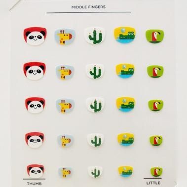 韓國 Little Miss Sunshine 無毒兒童耳環貼紙/指甲貼紙