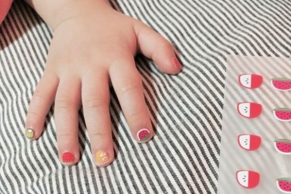 韓國 Little Miss Sunshine 無毒兒童耳環貼紙/指甲貼紙