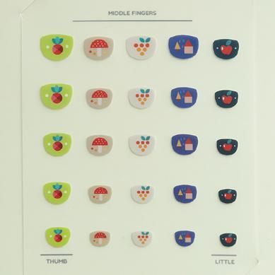 韓國 Little Miss Sunshine 無毒兒童耳環貼紙/指甲貼紙