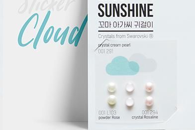 韓國 Little Miss Sunshine 無毒兒童耳環貼紙/指甲貼紙