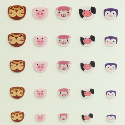 韓國 Little Miss Sunshine 無毒兒童耳環貼紙/指甲貼紙