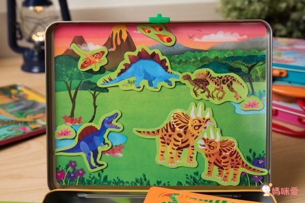 香港4M創意玩具 - 【動物世界磁貼三入組】-野生動物+蟲蟲世界+侏儸紀