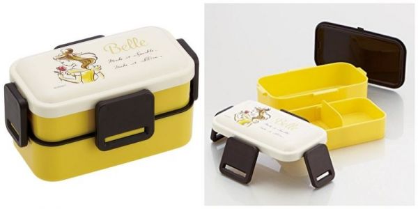 日本 SKATER 代購 - 日本製可微波雙層樂扣便當盒(附隔板)-小美人魚 (600ml)-PFLW4