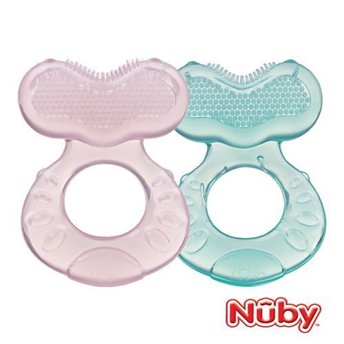 Nuby - 小魚軟質固齒器-粉紅