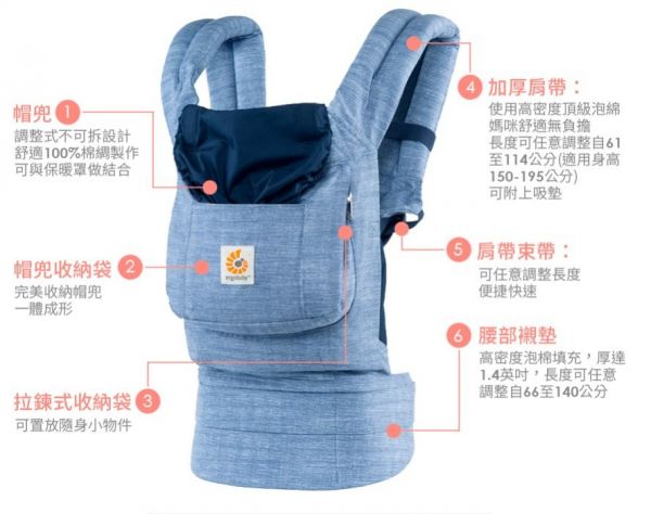 好萊塢名人愛用背巾【美國 ergobaby 】二年保固