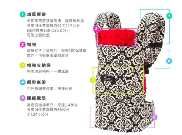 好萊塢名人愛用背巾【美國 ergobaby 】二年保固