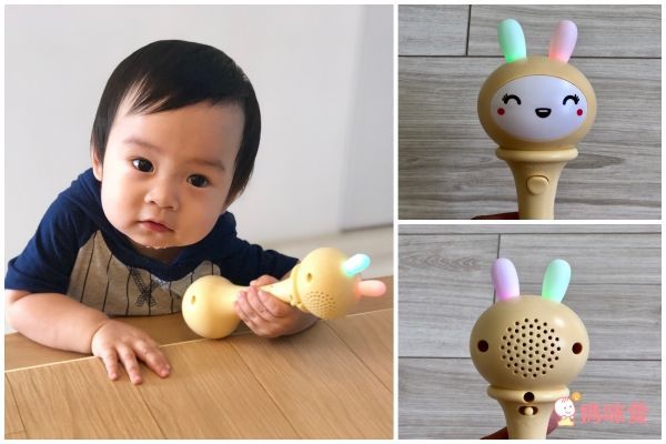 小牛津 - 小萌兔音樂搖鈴-安撫哄睡神器-俏皮綠-附說明書+usb線