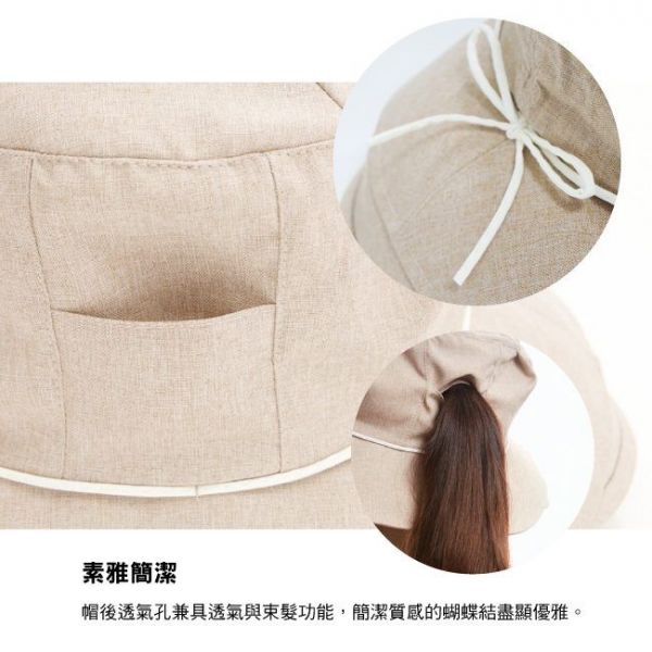 日本 COGIT 3D拱型蝴蝶結小顏帽(摩卡)