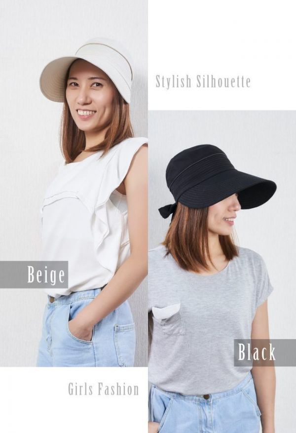 日本 中初 寬大帽檐超輕量純棉遮陽帽