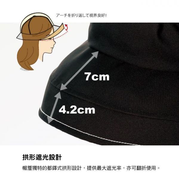 日本 COGIT 3D拱型降溫小顏帽