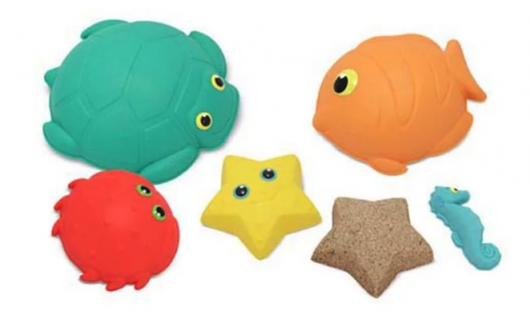 美國瑪莉莎 Melissa & Doug - MD SP 海洋生物造型堆沙模具組,5pcs